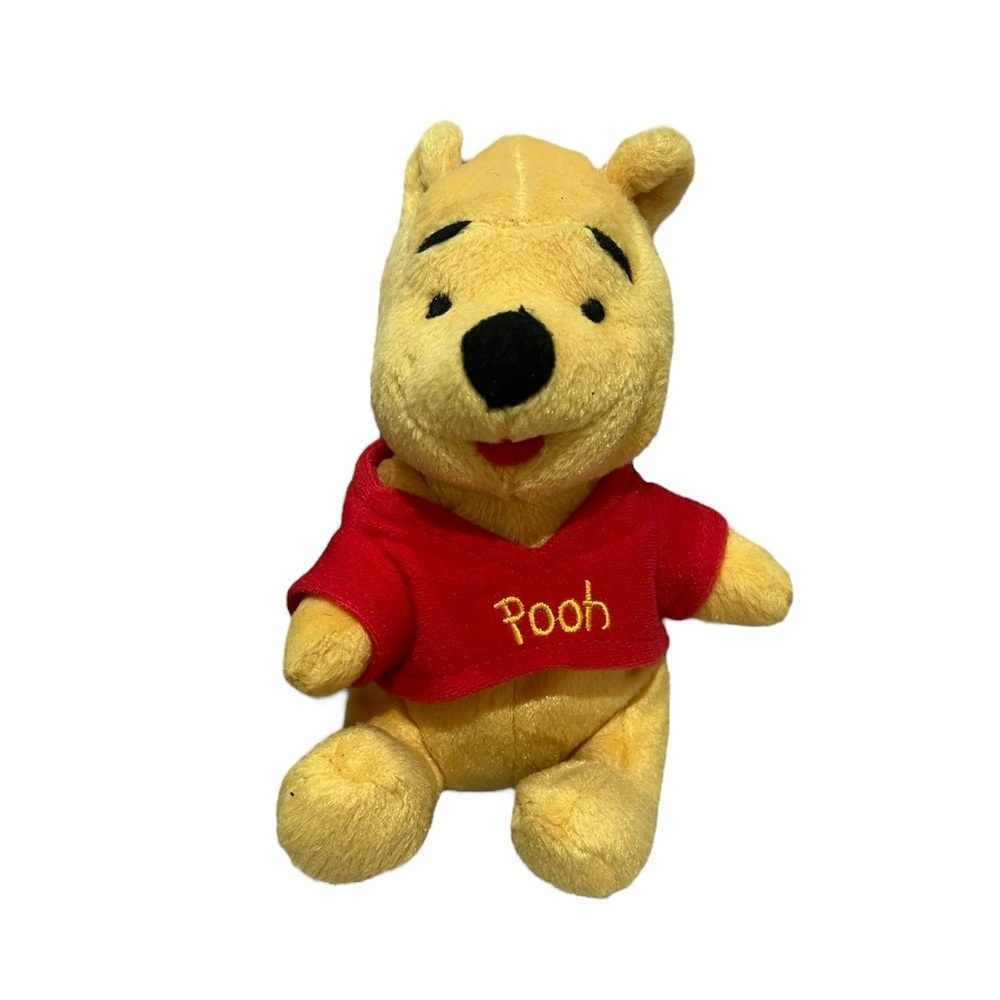 Disney Winnie the Pooh Yellow Red Stuffed Animal